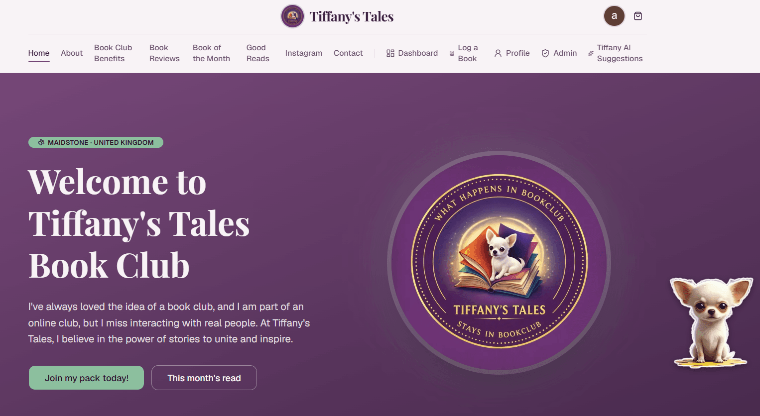 Tiffany's Tales — Home page